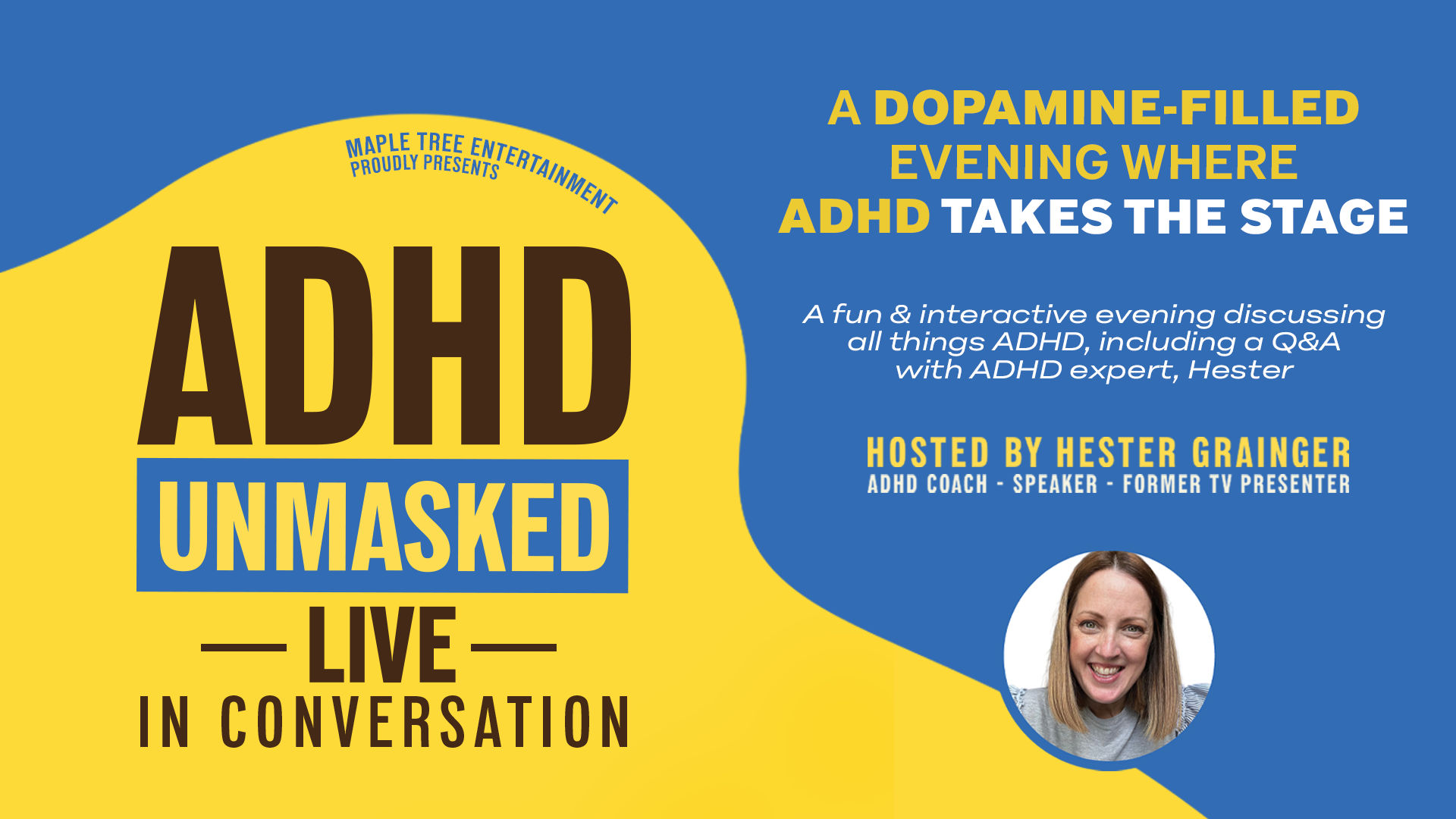 Neurodiversity Celebration Week - Hester Grainer on ADHD and her upcoming show at the Regent